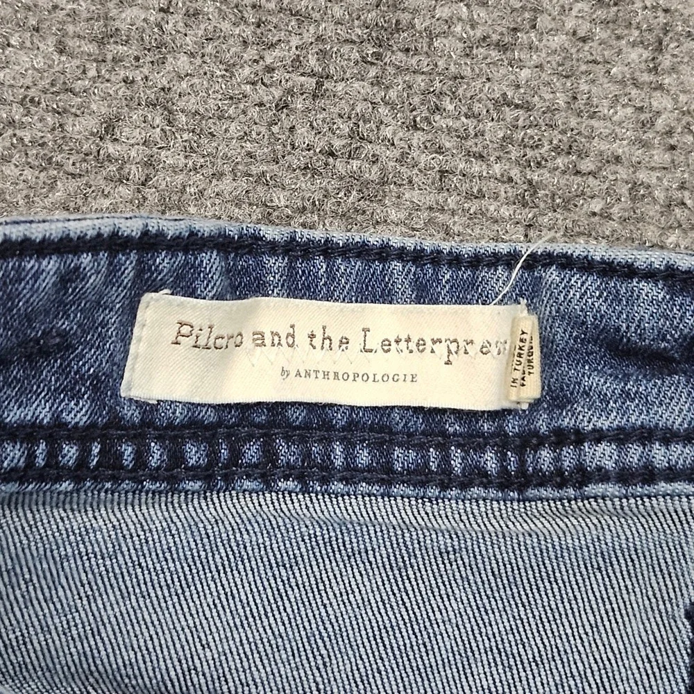 Pilcro x Anthropologie Boyfriend Denim Shorts Size 26 Blue Faded Casual Summer - Picture 4 of 8